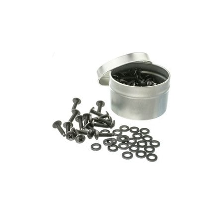 Cable Wholesale 10-32 Rack Screws with Washers, 100 Pieces 30D1-042HD